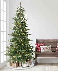 7.5' Pre-Lit Aspen Fir Tree with 600 Color Select Led Lights, 1319 Tips