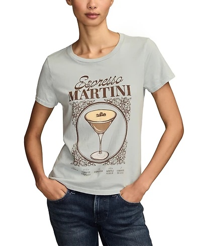 Lucky Brand Women's Espresso Martini Classic Crew Neck T-Shirt