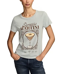 Lucky Brand Women's Espresso Martini Classic Crew Neck T-Shirt