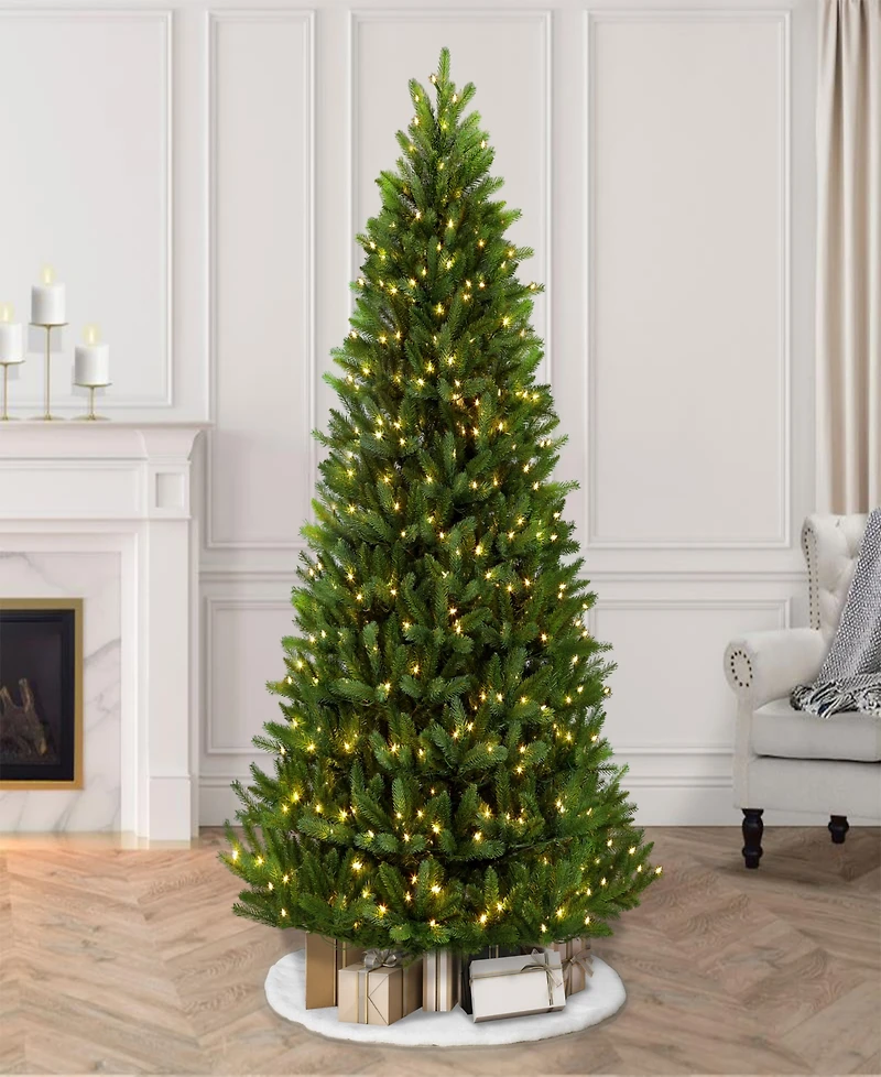 Puleo International 9 ft Pre-Lit Green Mountain Fir Artificial Christmas Tree with 1000 Ul-Listed Clear Lights