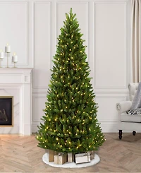 Puleo International 9 ft Pre-Lit Green Mountain Fir Artificial Christmas Tree with 1000 Ul-Listed Clear Lights