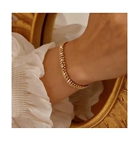 Amelia Sparkle Stack Adjustable Cz Chain Bracelet