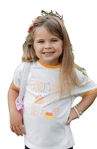 Bits & Bows Baby Girls Trick-or-Trick Halloween Bow T-Shirt