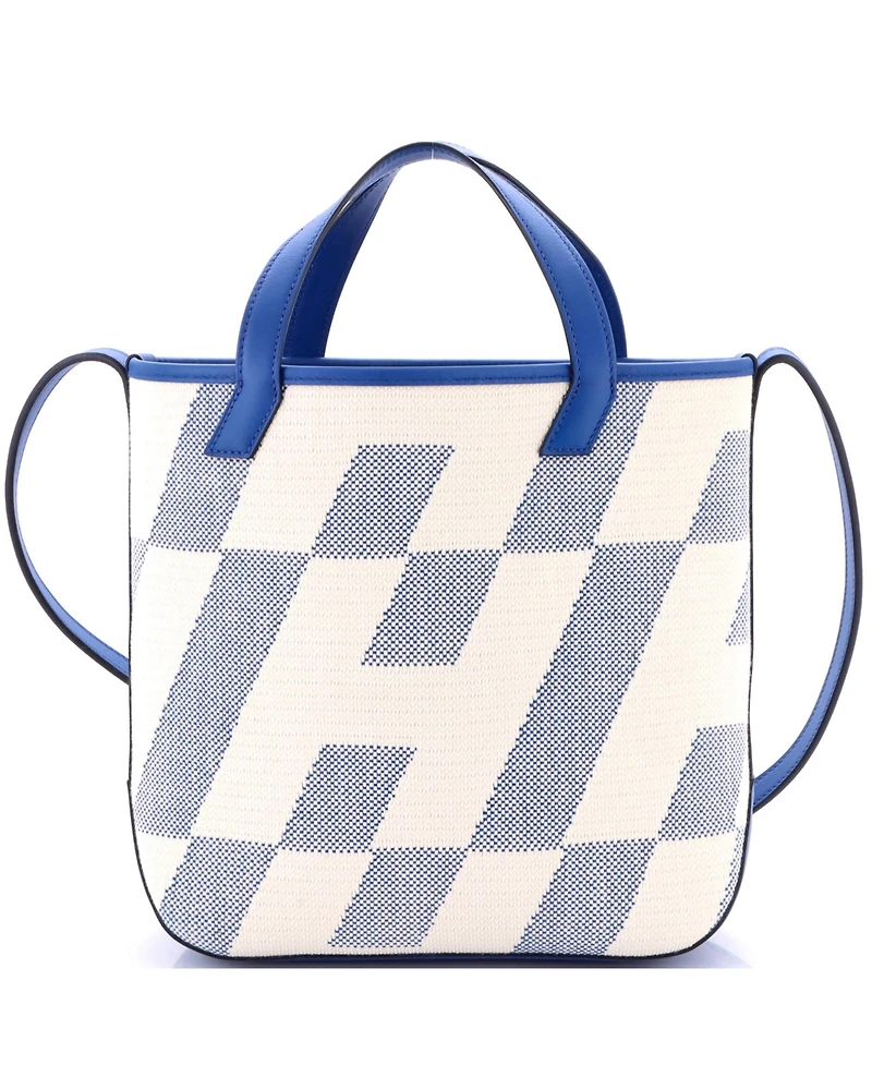 Pre-Owned Hermes 27 Cabas H en Biais Tote Canvas with Leather