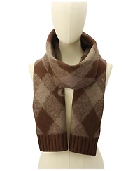 Coach Argyle Knit Stretch-Fit Muffler