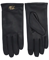 Lauren Ralph Metallic Leather Gloves