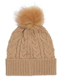 Lauren Ralph Direct Embroidery Cable Beanie Hat