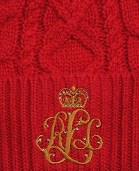 Lauren Ralph Lauren Direct Embroidery Cable Beanie Hat