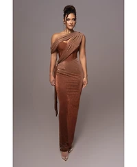 Jluxlabel Women's Celestina Draped Maxi Dress