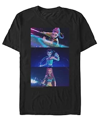 Fifth Sun Men's K-Pop Demon Hunters Regular Fit Pull-over T-Shirt