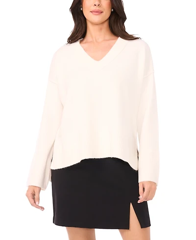 Vince Camuto Women's V-Neck Long Sleeve Sweater
