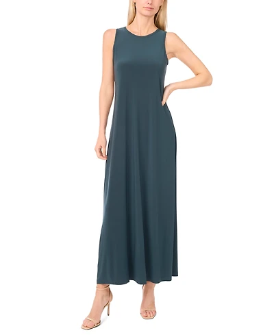 Vince Camuto Women's Sleeveless Keyhole-Back Crewneck Maxi Dress