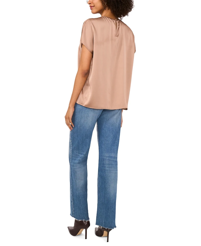 Vince Camuto Women's Crewneck Short Sleeve Top