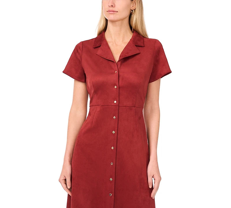 Vince Camuto Women's Tie-Back Button Down Dress