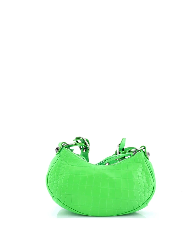 Pre-Owned Balenciaga Le Cagole Giant Studs Shoulder Bag Embossed Leather