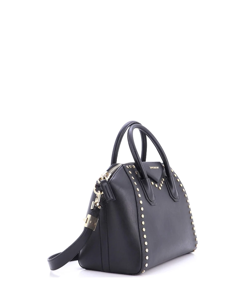 Pre-Owned Givenchy Small Antigona Bag Studded Leather