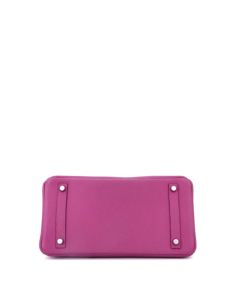 Pre-Owned Hermes Birkin 30 Handbag Pink Togo with Palladium Hardware