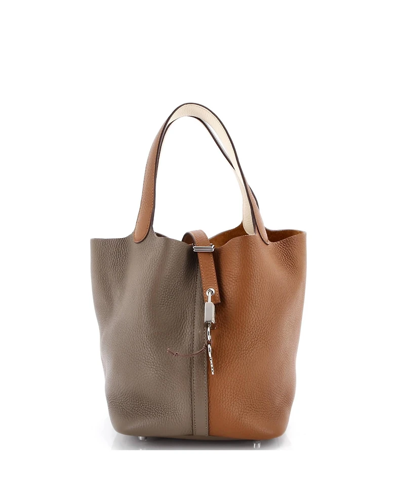 Pre-Owned HERMES Mm Casaque Picotin Lock Bag Clemence