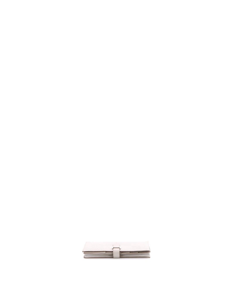 Pre-Owned Hermes Long Bearn Wallet Chevre Mysore