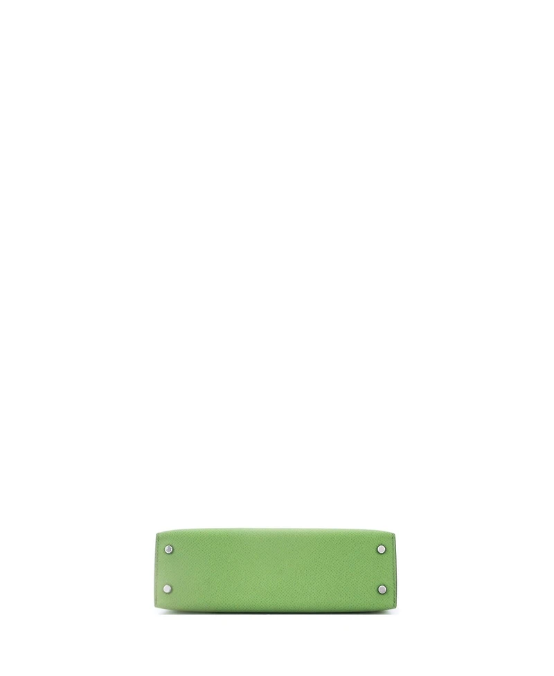 Pre-Owned Hermes Kelly Handbag Epsom with Palladium Hardware