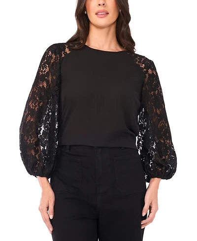 Vince Camuto Women's Crewneck 3/4-Sleeve Top