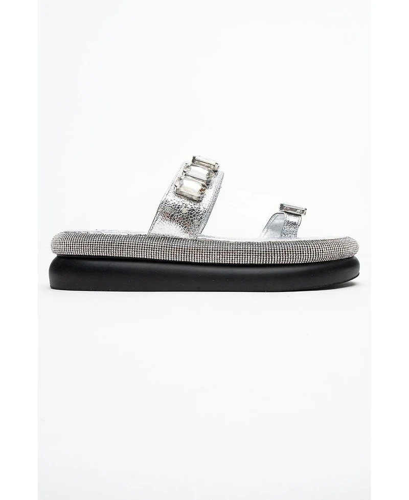Prologue Shoes Evans Jeweled Platform Sandal (Women)