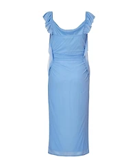 Quiz Women's Bodycon Midi Dress with Frill Trail Detail