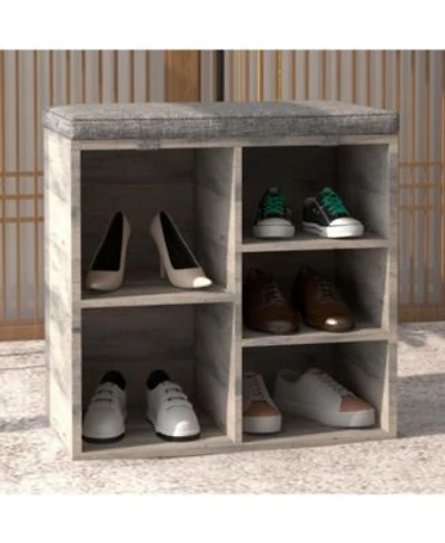 Gaomon Shoe Storage Bench With Cushion 20 X22 Cubby Seat Shoe Cabinet Cubby Seat Shoe Cabinet