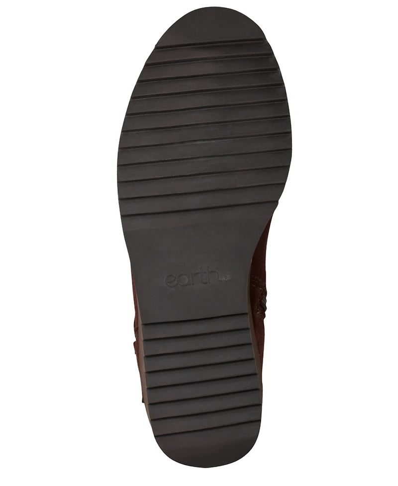Earth Women's Chace Buckle Strap Wedge Booties