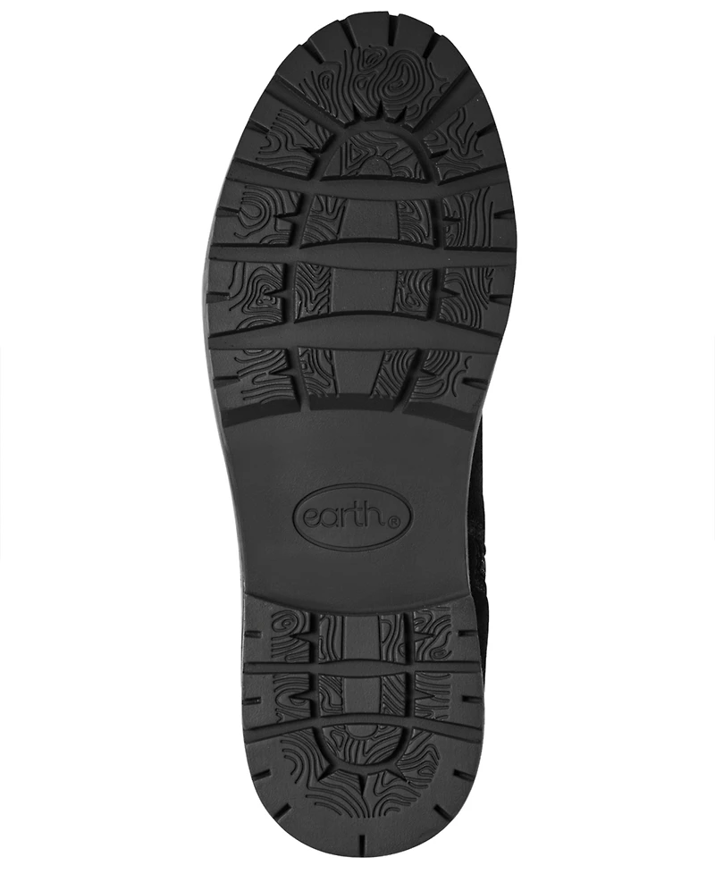 Earth Women's Thrill Buckle Strap Ruched Booties