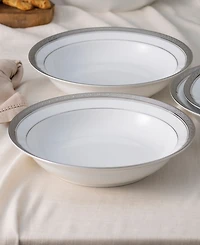 Noritake Crestwood Platinum 4-Pc. Rim Dinner Bowl Set, Service for 4