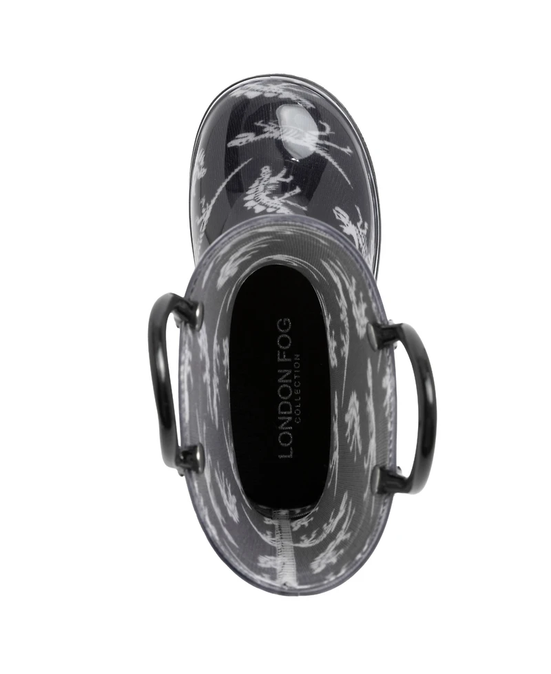 London Fog Toddler Boys 5T-10T Sven T Printed Rain Boots