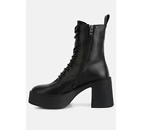 Carmac Womens High Ankle Platform Boots