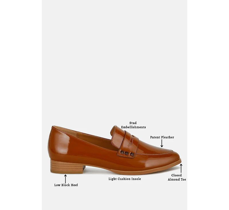 Patent Pleather Penny Loafers Women