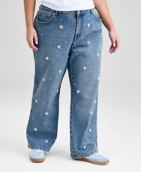 And Now This Trendy Plus Embellished Straight Leg Jeans, Macy's Exclusive