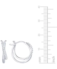 Macy's Diamond Earrings (1/5 ct. t.w.) in Sterling Silver