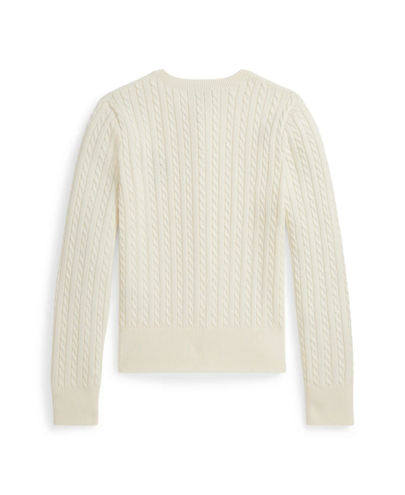 Polo Ralph Lauren Girls 7-16 Long Sleeves Mini-Cable Cardigan