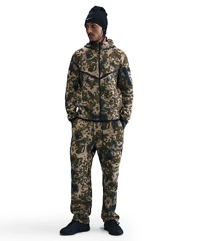 Nike Men's Tech Open-Hem Fleece Camo Pants