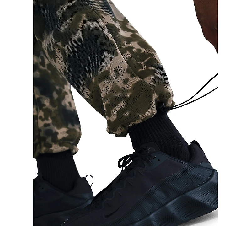 Nike Men's Tech Open-Hem Fleece Camo Pants
