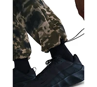 Nike Men's Tech Open-Hem Fleece Camo Pants
