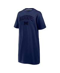 Fanatics WoFanatics Men'sNavy Michigan Wolverines Elements Go Tri-Blend T-Shirt Dress