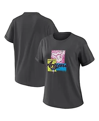 Wear by Erin Andrews Women'sCharcoal Arizona Diamondbacks Domestic Box Color Boyfriend T-Shirt
