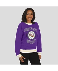 Wear by Erin Andrews Women'sPurple Lsu Tigers Seal Sweatshirt