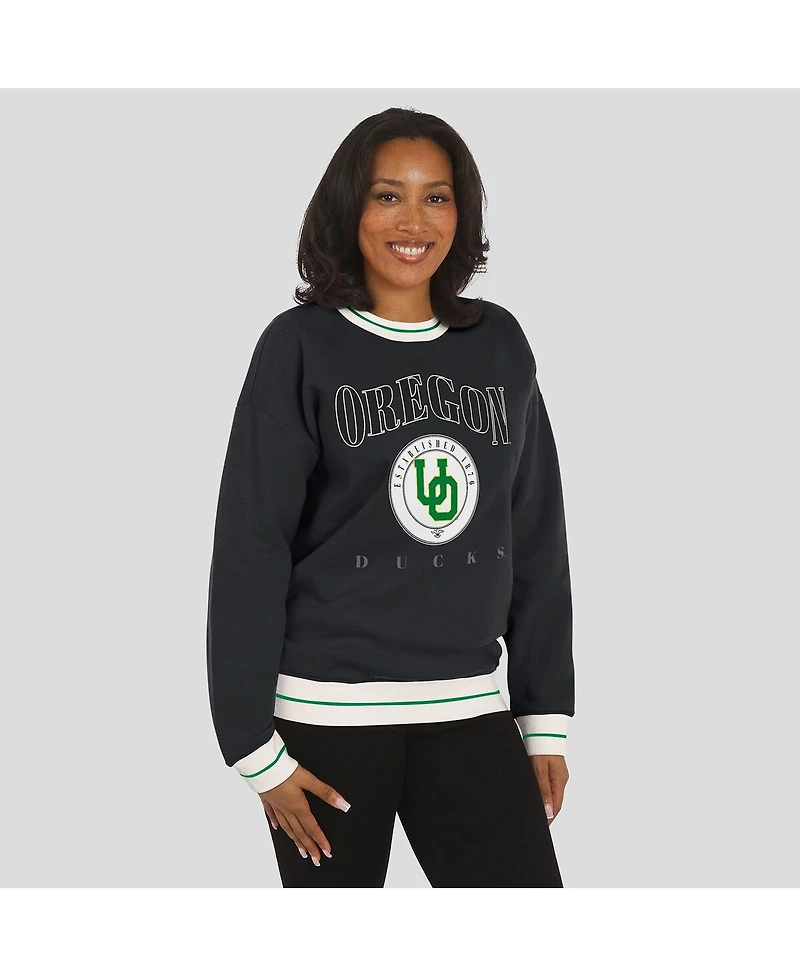Wear by Erin Andrews Women'sBlack Oregon Ducks Seal Sweatshirt