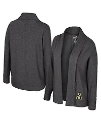 Colosseum Women's Charcoal Appalachian State Mountaineers Dash Cardigan