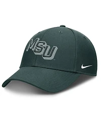 Nike Men's Green Michigan State Spartans Slanted Primetime Rise Performance Adjustable Hat