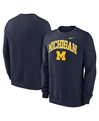 Nike Men's Navy Michigan Wolverines Arch Pullover Sweatshirt