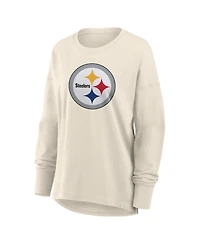 Fanatics Women's Cream Pittsburgh Steelers Dove Legacy Long Sleeve T-Shirt