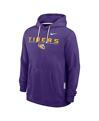 Nike Men's Purple Lsu Tigers 2025 Sideline Standard Issue Dri-fit Hoodie