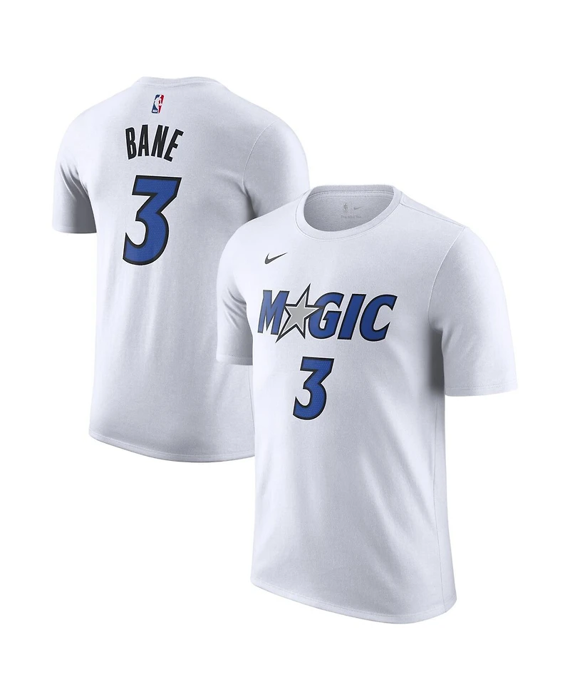 Nike Men's Desmond Bane White Orlando Magic Association Edition Name Number T-Shirt